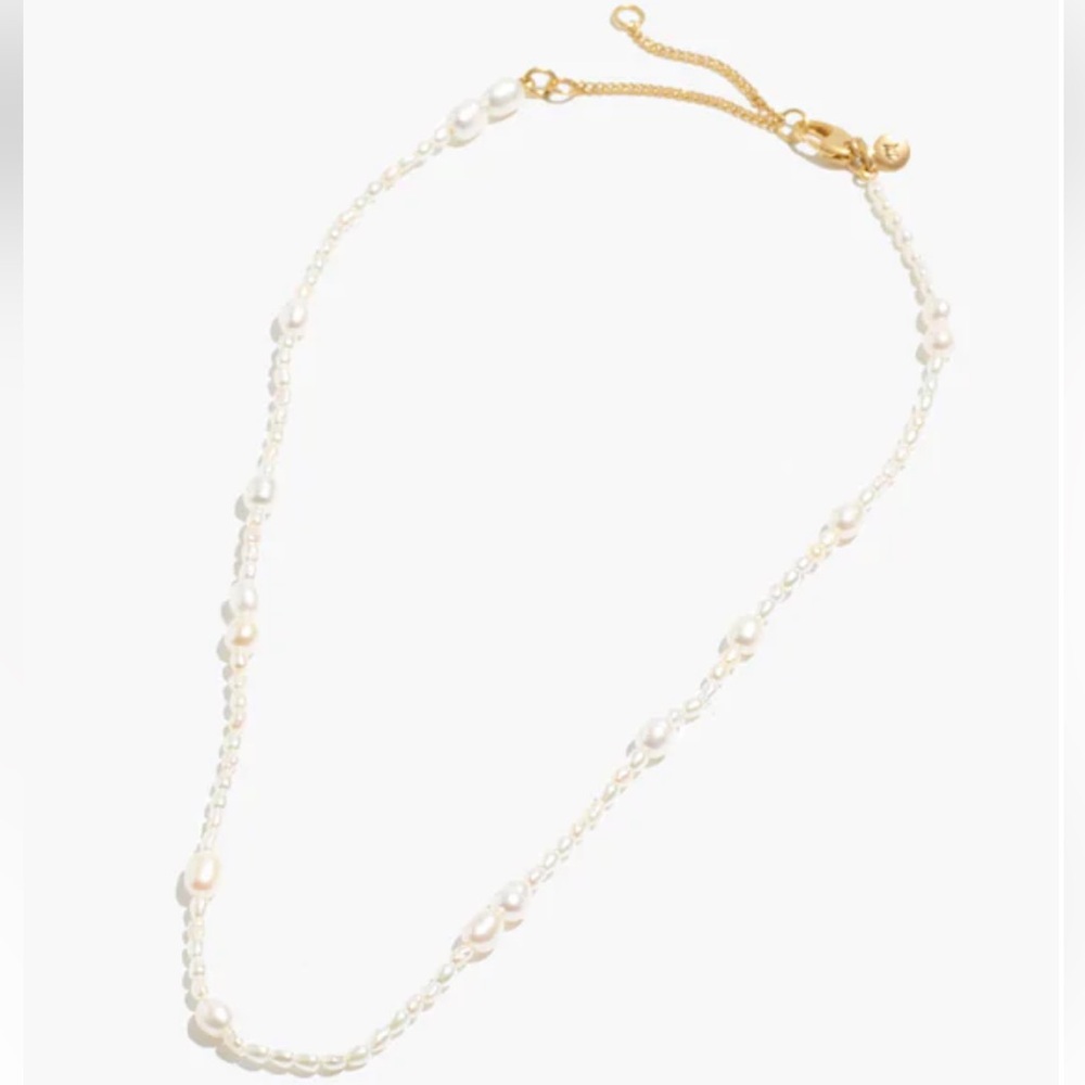 Madewell Mixed Pearl Beaded Choker Necklace